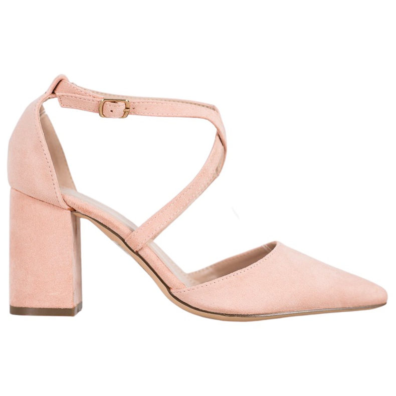 Diamantique Pompes sur un pilier multicolore rose