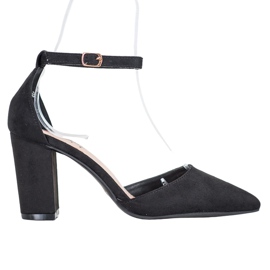 Seastar Escarpins en daim sur un pilier noir