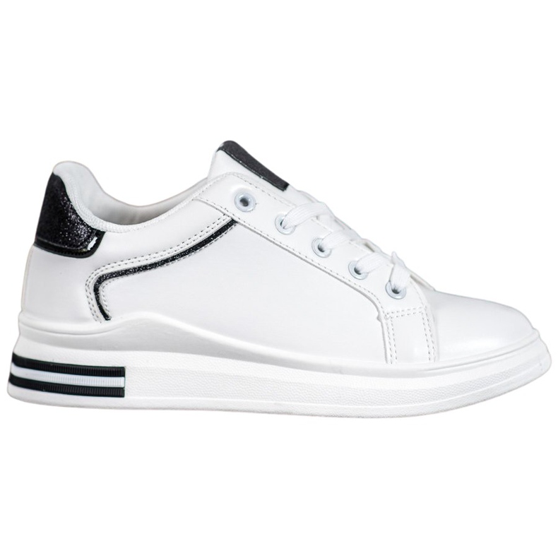 Diamantique Chaussures de sport blanches