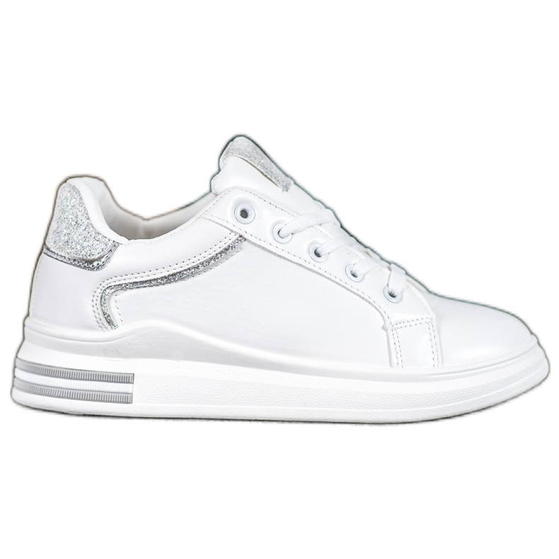 Diamantique Chaussures de sport blanches