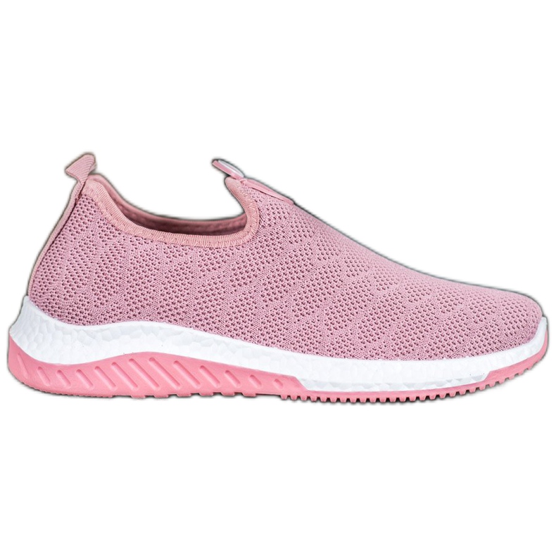 Diamantique Chaussures de sport à enfiler rose