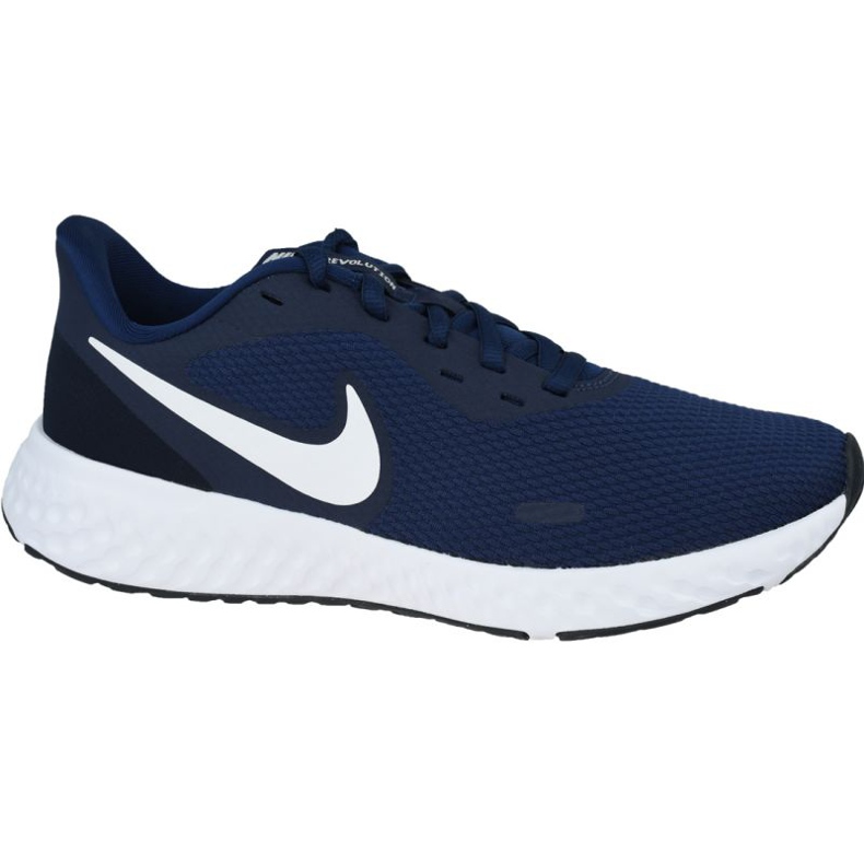 Nike Révolution 5 M BQ3204-400 blanche bleu marin