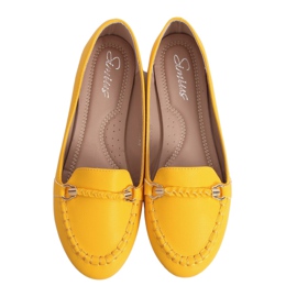 Mocassins femme miel A8636 Jaune