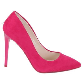 Escarpins sur un talon fuchsia NF-51P Fuchsia rose