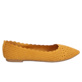 Ballerines ajourées miel NK18P Jaune
