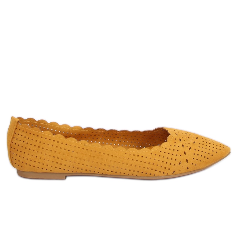 Ballerines ajourées miel NK18P Jaune
