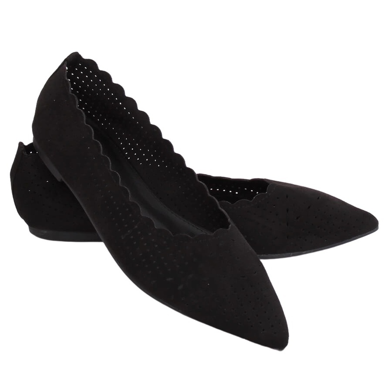 Ballerines noires ajourées NK18P Noir le noir