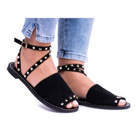 Lu Boo Sandales Pari Élégantes Noires