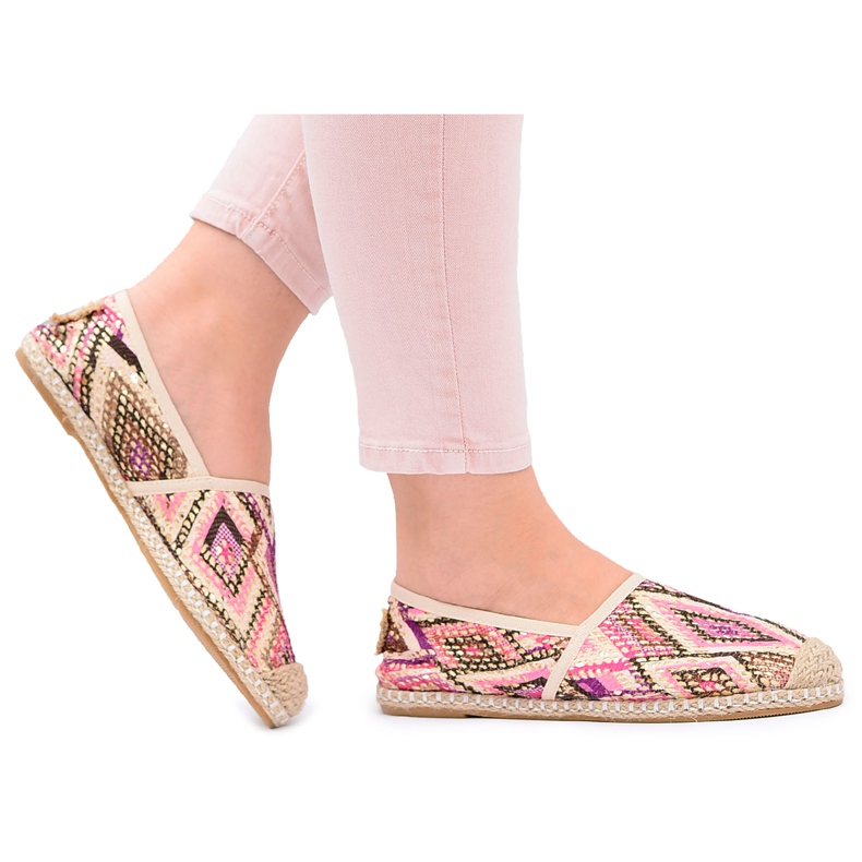 Lu Boo | Espadrilles Bimbi à enfiler en lin pour femmes multicolore