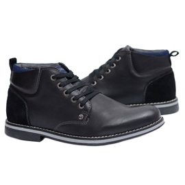 Mckeylor Bottes chaudes noires pour hommes Cruzo le noir