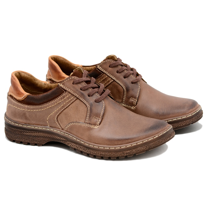 KOMODO Chaussures Ernesto Marron Homme Cuir Naturel brun