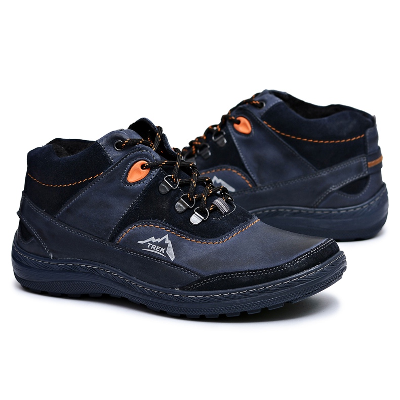Mario Boschetti Chaussures Chaudes Trekking Homme Bleu Marine Rekko