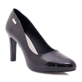 Escarpins Sergio Leone Noir Laqué Pour Femme Sur Le Post Campbell le noir Escarpins Sergio Leone Noir Laqué Pour Femme Sur Le Post Campbell le noir