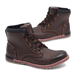 Ax Boxing Bottes chaudes Gibson pour hommes marron brun