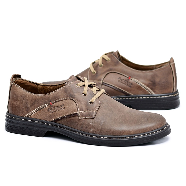 Joker Chaussures en cuir marron pour hommes Fernando brun
