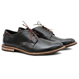 Bednarek Polish Shoes Chaussures Feliciano noires élégantes pour hommes