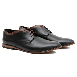 Gejms Chaussures Homme Gianni Noires En Cuir