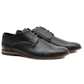 Gejms Chaussures Homme Livio Noires En Cuir