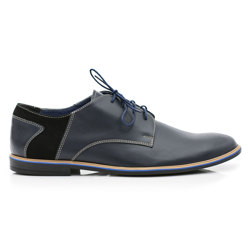 Bednarek Polish Shoes Richelieu Homme Bednarek Elegant Cuir Bleu Marine Biagio
