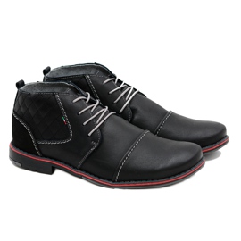 Gino Tuzzi Chaussures hautes en cuir noir Danny