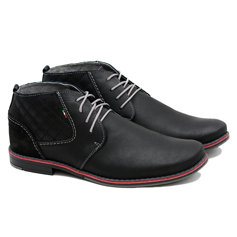 Gino Tuzzi Chaussures Homme Graziano Noires En Cuir le noir