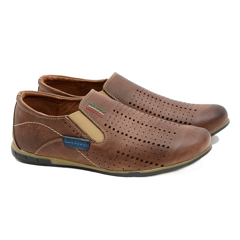 Gino Tuzzi Chaussures à enfiler Artigiana marron pour hommes brun