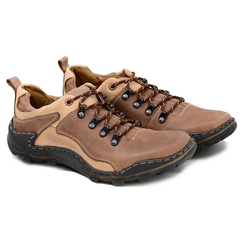 Mario Boschetti Chaussures de randonnée en cuir Johnny Brown brun