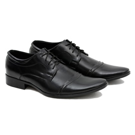Mario Boschetti Chaussures habillées noires pour hommes Willy