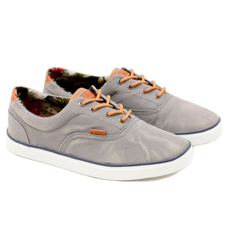 Baskets en tissu gris Gennaro