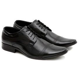 Mario Boschetti Chaussures habillées noires pour hommes Pablo