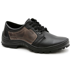 Joker Favello Chaussures classiques en cuir noires pour hommes le noir