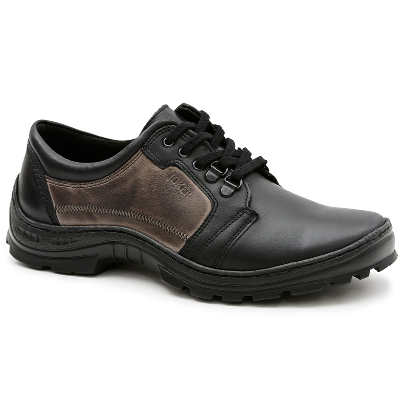 Joker Favello Chaussures classiques en cuir noires pour hommes le noir