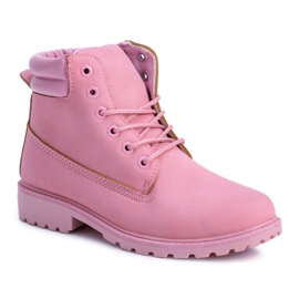 SEA Boots Femme Pastel Timber Rose Poudré Lucy SEA Boots Femme Pastel Timber Rose Poudré Lucy