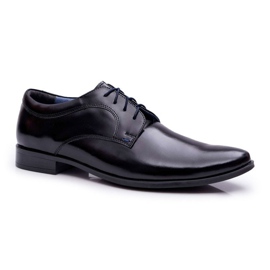 Bednarek Polish Shoes Richelieu Homme Bednarek Elégant Cuir Laqué Noir Gaspare