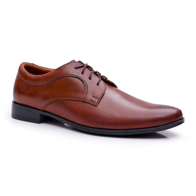 Bednarek Polish Shoes Richelieu Homme Bednarek Elegant Cuir Marron Gaspare brun