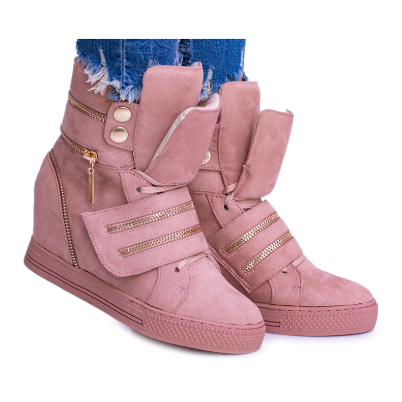 Baskets Femme Lu Boo On Wedge Pink Fluff rose Baskets Femme Lu Boo On Wedge Pink Fluff rose