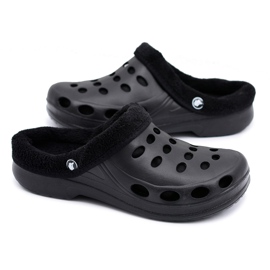 Flameshoes Chaussons Homme Sandales Chaudes Noir Kroks Eva