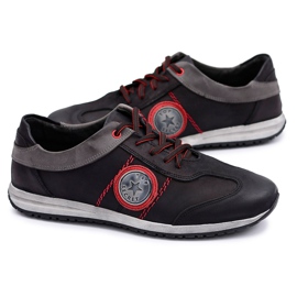 Polbut Chaussures de sport noires pour hommes de Merzio