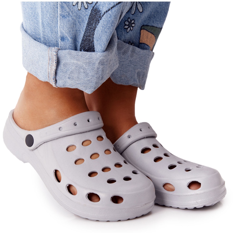 Flameshoes Pantoufles Eva en mousse grise pour femmes