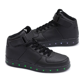 Vico Chaussures de sport CrazyLights noires brillantes pour femmes
