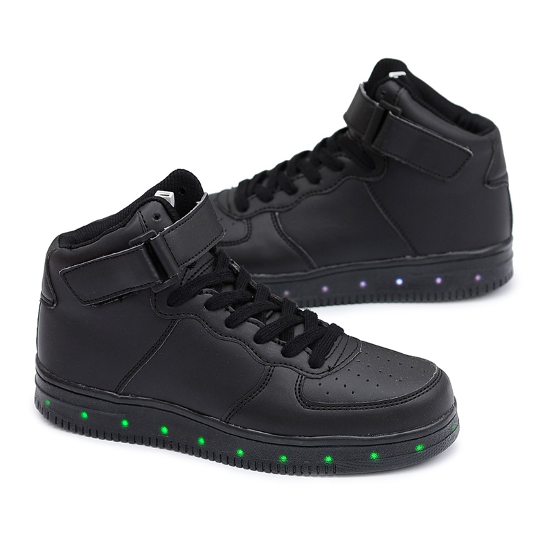 Vico Chaussures de sport CrazyLights noires brillantes pour femmes le noir Vico Chaussures de sport CrazyLights noires brillantes pour femmes le noir