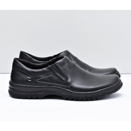 KOMODO Richelieus Cuir Noir Homme Chaussures Grandes Pointures Modeste