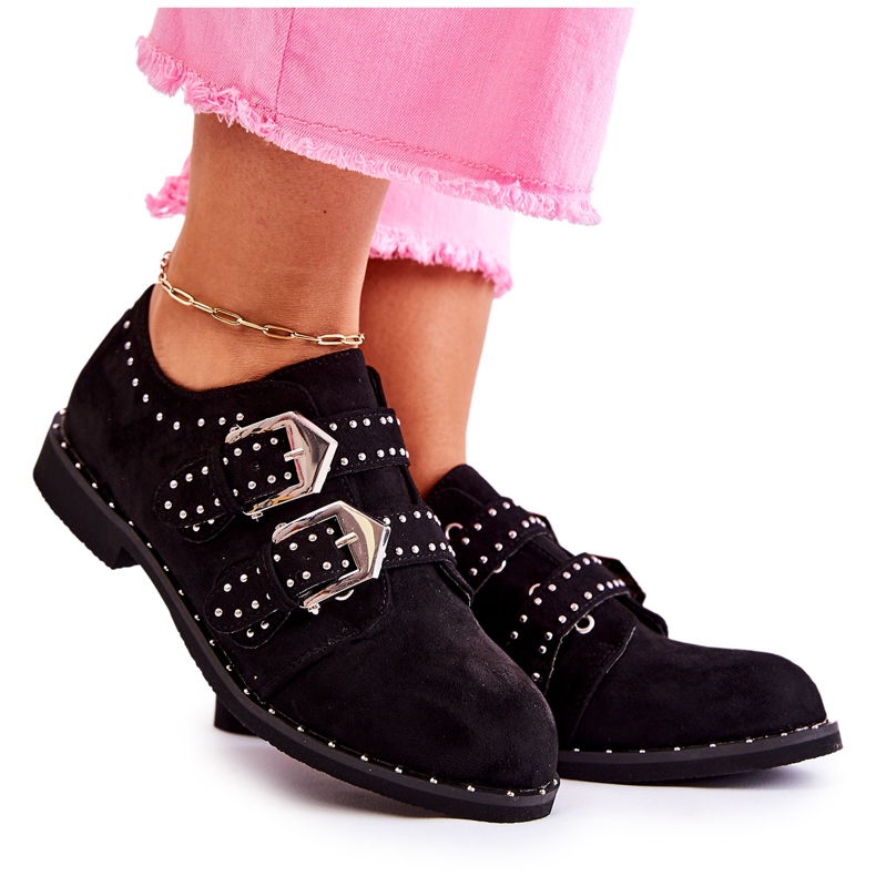 Chaussures Richelieu Femme Lu Boo Noir Cosy le noir