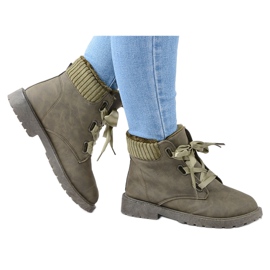 Bottes Femme Vert foncé Traperki Timberki Calama