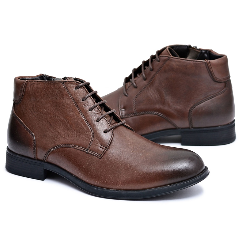 EVE Bottines Homme, Cuir, Chaussures Artemigo marron brun