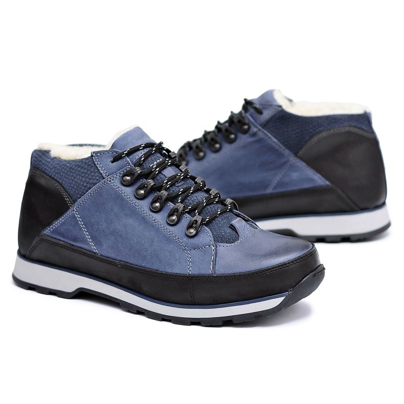 KOMODO Bottes chaudes bleu marine pour hommes Trafer