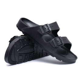 Flameshoes Pantoufles Garden Light noires pour hommes