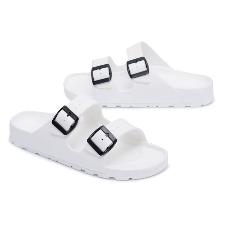 Flameshoes Pantoufles Garden Light blanches pour hommes