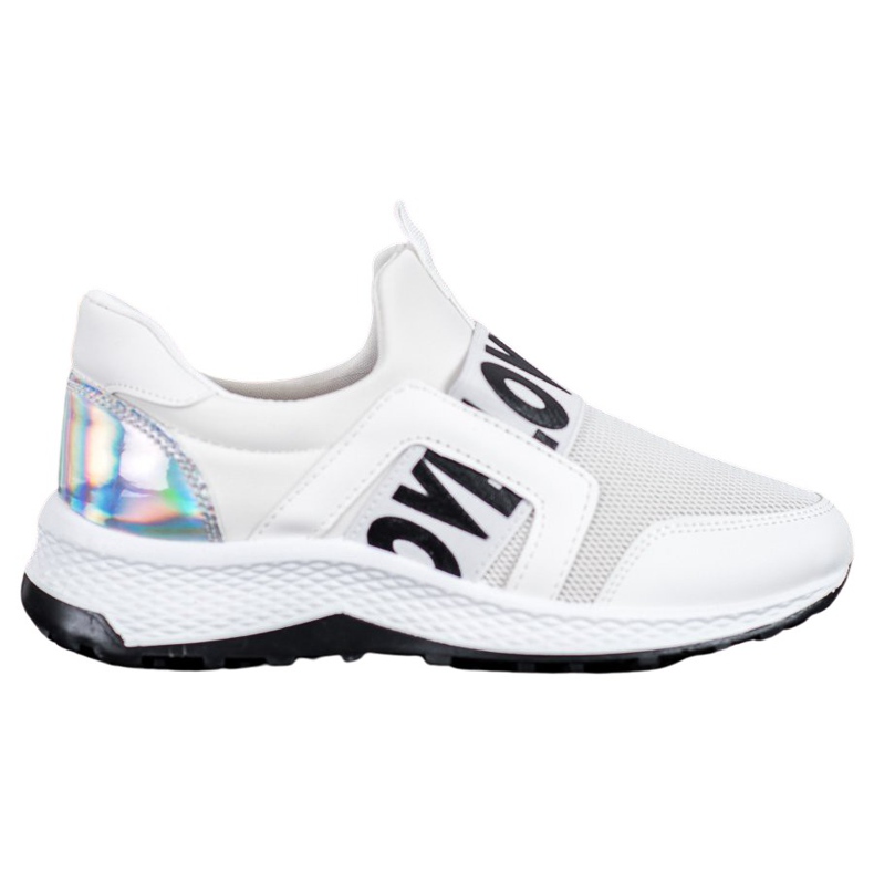 Seastar Slipons sur la plate-forme d'amour blanche