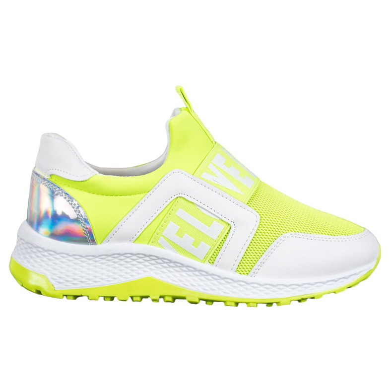 Seastar Slipons sur la plate-forme d'amour blanche vert Seastar Slipons sur la plate-forme d'amour blanche vert